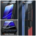 thumbnail image 6 of JTCASES for Motorola Moto G Stylus 2022 Case, Hybird PC TPU Anti-slip, Shockproof  Bumper, Military Drop Resistant, Rugged Heacy Duty Full Body Protective Shell, Slim Fit for Girls Men, Red, 6 of 8