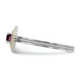 thumbnail image 3 of Sterling Silver & 14k Stackable Expressions Rhodolite Garnet Ring - Size 10, 3 of 3