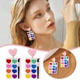 thumbnail image 1 of asddcavvf Paint Panel Acrylic Earrings Design Earrings, 1 of 7