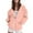 Pink, variant on yievot Women Hoodies Women Casual Solid Long Sleeve Zipper Pocket Shirt Hooded Sweatshirt Tops