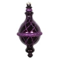 thumbnail image 1 of Vickerman MT198826D 10 in. Plum Candy Glitter Net Drop Ornament, 1 of 1