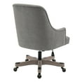 thumbnail image 5 of Bradwell Office Chair-Fog Brown Fabric -Rustic Wood Base-Semi Asm, 5 of 9