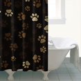 thumbnail image 4 of Paw Print Shower Curtain 84"x72" ,Bathroom Decorative Shower Curtains Set with 12 Hooks,Modern Waterproof Washable Shower Curtain, 4 of 6