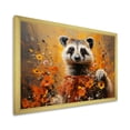 thumbnail image 2 of Designart "Floral Meadow with Brown Meerkat I" Animals Framed Wall Art Decor - Modern Brown Meercat Bedroom Framed Canvas Wall Art, 2 of 6