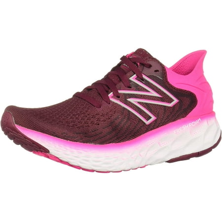 New Balance Womens Fresh Foam 1080 V11 Running Shoe 7 Garnet/Pink Glo