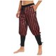 thumbnail image 2 of Pantalones largos para hombre, leggings de rayas con parches y cordón, pantalones piratas medievales de Halloween, pantalones largos de poliéster para hombre, 2 of 4