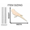thumbnail image 2 of Unfinished Wood Parakeet Shape - Animal - Wildlife - Pet - Craft - up to 46" DIY 8" / 1/8", 2 of 3