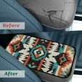 thumbnail image 4 of Yuyamidu Aztec Ethnic Gemoetric Car Armrest Cover Winter Car Armrest Pad Flannel Car Center Console Armrest Cushion Cover Warm Auto Accessories for Most Vehicles, 4 of 7