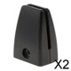 thumbnail image 1 of 2X Clips de soporte de abrazadera divisoria de soporte de partición de oficina negro 2 piezas, 1 of 8