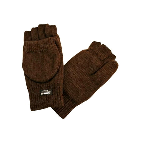 - Mens Rag Wool Fingerless Convertible Gloves