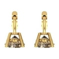 thumbnail image 4 of Clara Pucci 1.5Ct Champagne Round Cut VVS1 Lever Back Drop Dangle 14k Solid hypoallergenic Gold Designer Earrings For April, 4 of 7