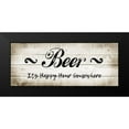 thumbnail image 2 of CAD Designs 14x8 Black Modern Framed Museum Art Print Titled - Beer Happy Hour, 2 of 5