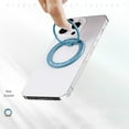 thumbnail image 4 of Universal Decase Ring Holder Finger Kickstand Multi-Viewing 360° Rotation Ultra-Thin Phone Back Stand for iPhone/Samsung/Google/OnePlus/Motorola Smartphones (Support Magnetic Car Mount),Blue, 4 of 7