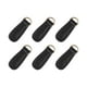 thumbnail image 2 of 6 Tiradores de cremallera de piel sintética de repuesto para ropa y bolsos Negro, 2 of 8
