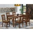 thumbnail image 4 of East West Furniture Dudley 7-piece Wood Dinette Table Set in Mahogany, 4 of 4