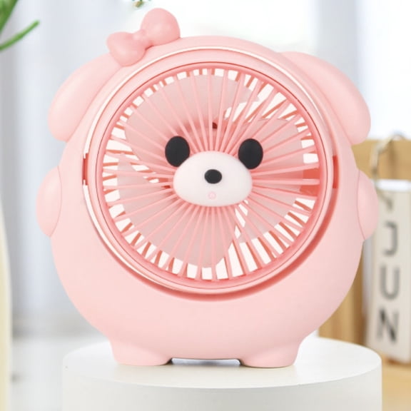 Dog Mini Fan, USB Charging, 3 Adjustable Angles, Handheld & Desktop Fan, Household Bedhead Fan