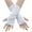 White, variant on Punk Fingerless Gloves Ripped Sleeve Gothic Wrist Gloves Distressed Gloves for Halloween Masquerade Prom Gloves