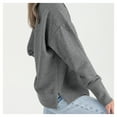 thumbnail image 4 of Women's Gameday Couture  Gray Texas Tech Red Raiders French Terry V-Neck Pullover Sweatshirt, 4 of 6