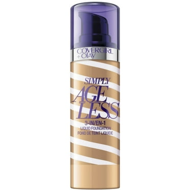 COVERGIRL Olay Simply Ageless 3-in-1 Liquid Foundation, Nude Beige 1 oz (Pack of 2)