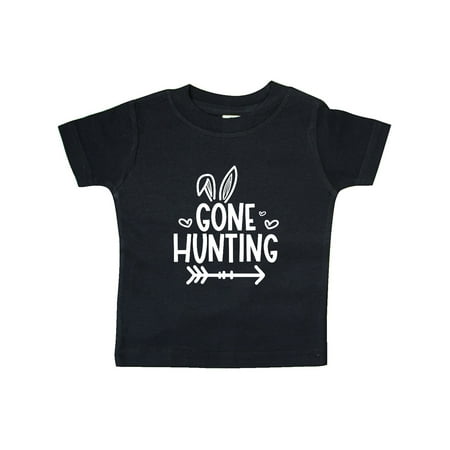 

Inktastic Happy Easter Gone Hunting with Arrow and Hearts Gift Baby Boy or Baby Girl T-Shirt