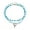 Blue, variant on Lightweight Double Layer Crystal Pendant Necklace Fashion Neckchain Accessories For Casual Or Formal Outfits