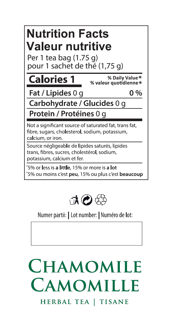 Biofix Chamomile Herbal Tea, Caffeine-Free, 20 Tea Bags, Chamomile tea, 20 bags