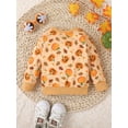 thumbnail image 3 of Liacowi Baby Halloween Sweatshirts Long Sleeve Crew Neck Cartoon Pumpkin Print Pullovers Toddler Clothes, 3 of 7