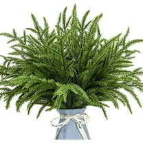 24 Pcs Artificial Norfolk Pine Stems & Branches - Duslogis 14.9" Realistic Christmas Greenery Stems for DIY Wreaths, Tree Decor & Holiday Crafts
