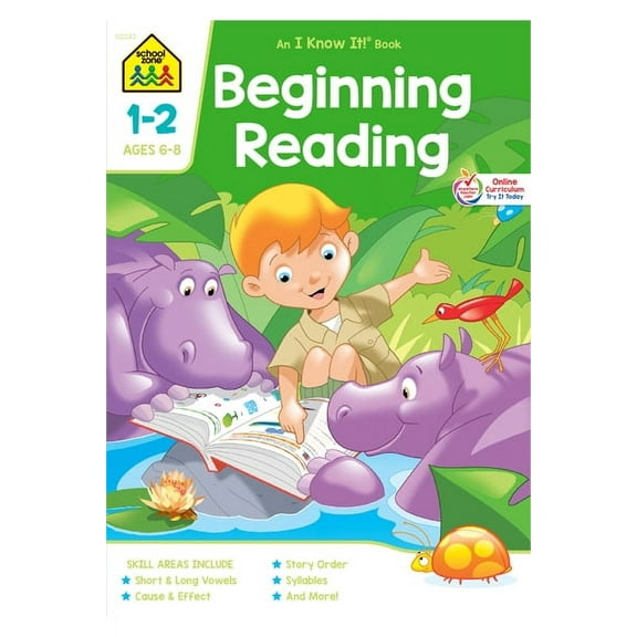 School Zone Beginning Reading Workbook