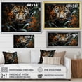thumbnail image 4 of Designart "The Silent Stalk of the Leopard II" Animals Floater Framed Wall Art Living Room, 4 of 7