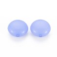 thumbnail image 2 of 500gs Imitation Jelly Acrylic Beads Flat Round Medium Slate Blue 17x9.5mm Hole: 2mm about 316pcs/500g, 2 of 7