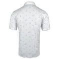 thumbnail image 2 of Snake Eyes Golf Palm Trees Print Polo White/Lavendar Large, 2 of 4