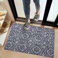 thumbnail image 2 of Blue and White Abstract Pattern Door Rugs,Washable Non Slip Door Mats Indoor,Decorative Door Mats,Entry Mat Indoor for Entrance,Bedroom,Kitchen,Bathroom,20"x32", 2 of 6