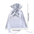 thumbnail image 6 of Dserfhy 10 Pcs Christmas Drawstring Gift Bags Holiday Foil Gift Bags Reusable Xmas Gift Wrapping Bags for Gifts Presents Xmas Party Favors, 6 of 8