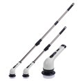 thumbnail image 4 of Fiudx Ofertas de la semana Cepillo de limpieza inalámbrico de mango largo con 4 cabezales de cepillo: cepillo de baño multifuncional de mano para uso doméstico, 4 of 7