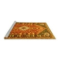 thumbnail image 2 of Ahgly Company Machine Washable Indoor Rectangle Persian Yellow Traditional Area Rugs, 7' x 10', 2 of 4