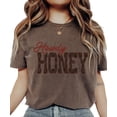 thumbnail image 4 of Howdy Honey Shirt for Women Country Western Cowgirl Rodeo Concert Nashville Graphic Tee Espresso Shirt Adult Medium, 4 of 7
