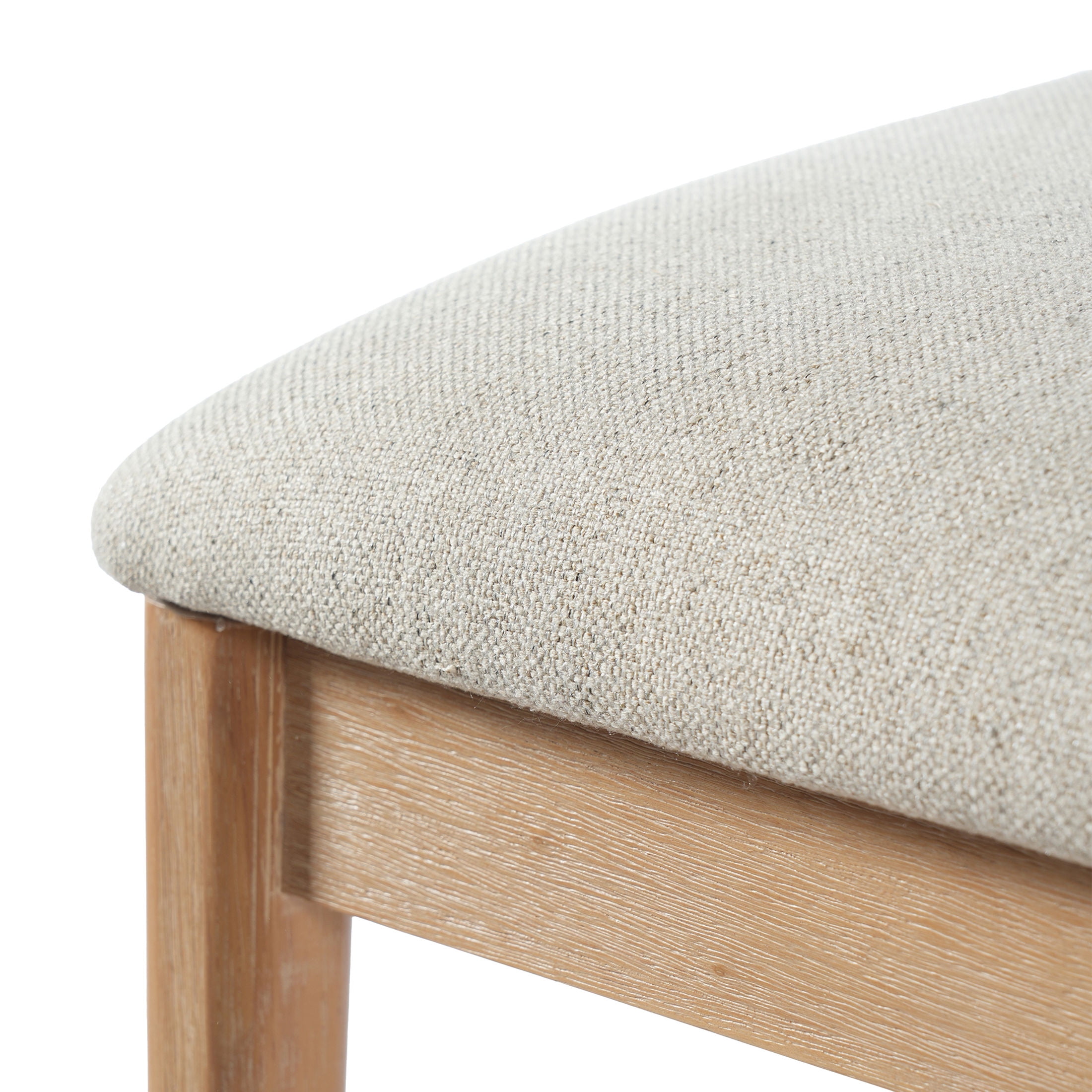 Christopher Knight Home 38"H Beige Upholstered Counter Stools Set of 4, Natural Finish Rubberwood Frame