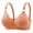 Khaki, variant on Comfortable Wireless Bras for Women Push up Bra Breathable Soft V-Neck T-Shirt Bra Back Hook & Eye Closure Everyday Padded Bralettes , B12-19, Beige, M