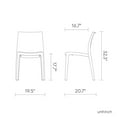 thumbnail image 2 of Lagoon Sensilla Stackable Dining Chairs Set of 4, 2 of 7