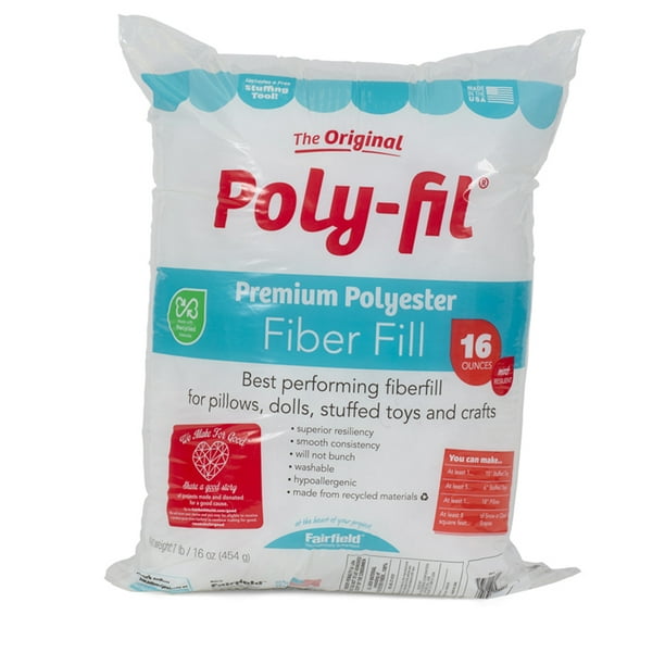PolyFil Premium Polyester Fiber Fill 16 Oz.
