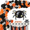 thumbnail image 1 of Globos de fiesta de Halloween de 120 piezas, globos de decoración de fiesta de Halloween feliz Sincero Electrónica, 1 of 5