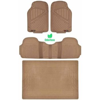 Motor Trend 100 Percent Odorless Car Floor Mats With Trunk Cargo