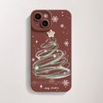 thumbnail image 1 of PANDACO Brown Christmas Tree Case for iPhone 15, 1 of 2