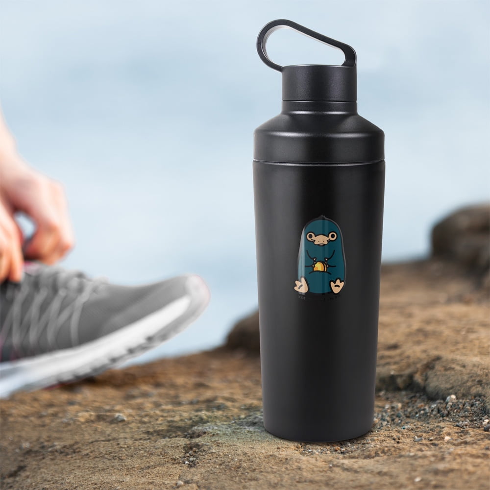 Fantastic Beasts Official Nifler Cute Chibi 18 oz Insulated Water Bottle, Leak Resistant, Vacuum Insulated Stainless Steel with 2-in-1 Loop Cap