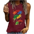 thumbnail image 2 of DailyTrove Women's Colorful Fish Graphic Tank Top - Polyester Casual Summer & Beach Wear, Vibrant for Vacations, 2 of 5