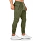 thumbnail image 4 of Pantalones deportivos para correr con bolsillo con cremallera y cordón para hombre Pompotops oipoqjl22865, 4 of 7