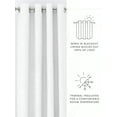 thumbnail image 6 of Thermal-Insulated 100% Total Blackout Grommet Window Curtains 84" Long in White by Comfort Canopy (Set of 2), 6 of 7