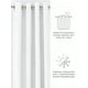 thumbnail image 5 of Cortinas de Ventana con Ojales 100% Opacas con Aislamiento Térmico de 84" de Largo en Blanco de Comfort Canopy (Juego de 2), 5 of 6