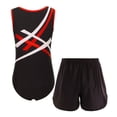 thumbnail image 5 of Hansber Ensemble de Sport 2 Pcs pour Garçons, Boxeur Sans Manches avec Short de Combat Muay Thai, Rouge 10, 5 of 5